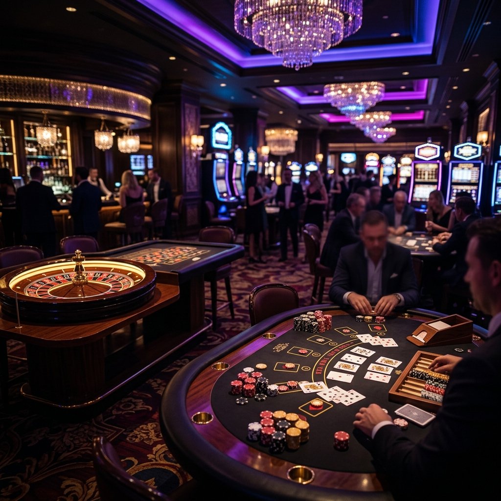 Casino ambiente nocturno